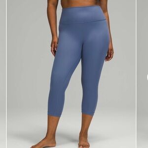 lululemon athletica Water Drop Cropped Wunder Under Leggings with Luxtreme